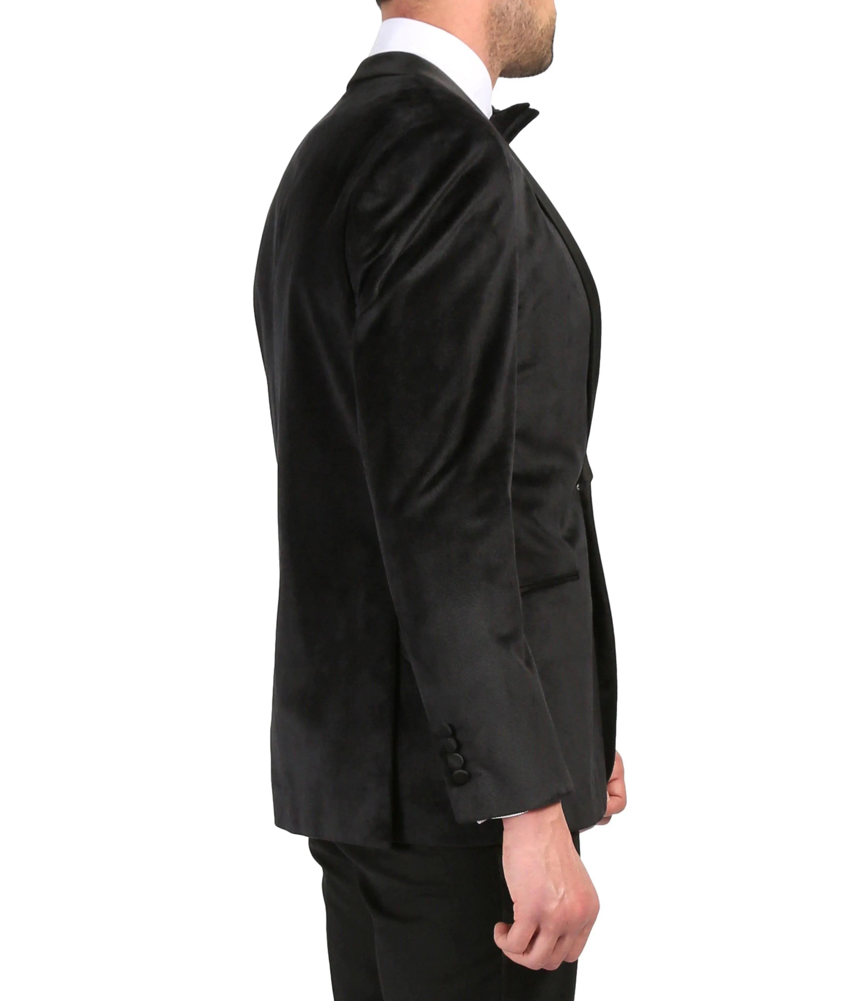 Slim Fit Shawl Lapel Dinner Jacket, Black