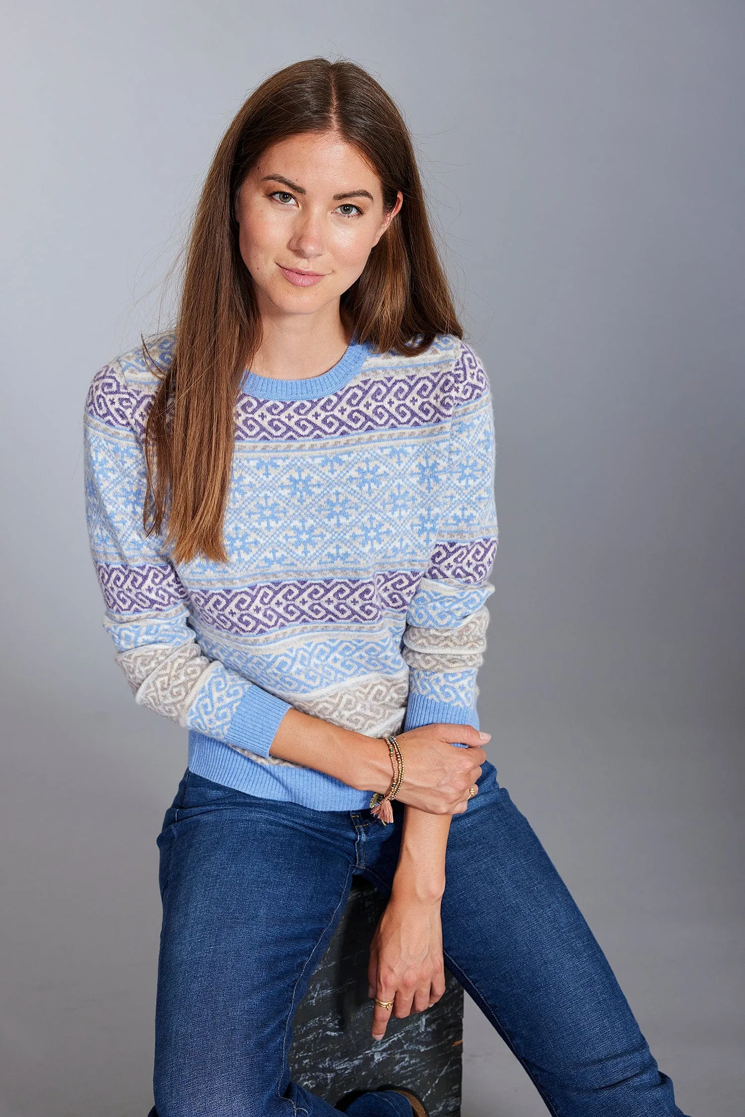 Telemark Six Color Cashmere Sweater for Women