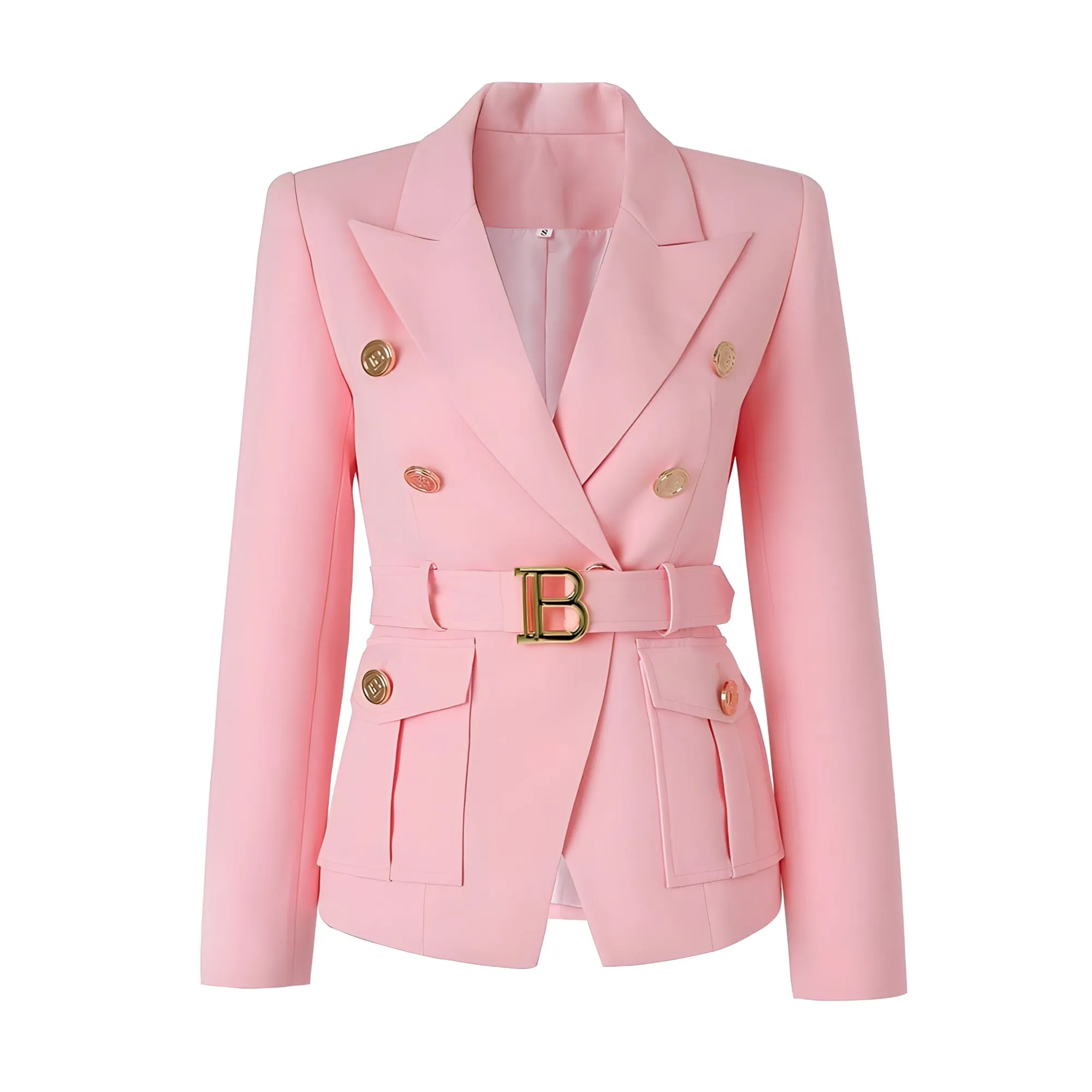 The Bey Long Sleeve Belted Blazer - Multiple Colors