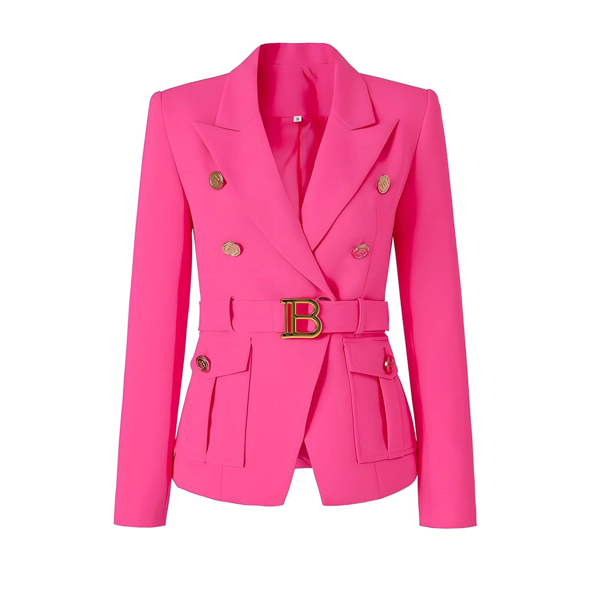 The Bey Long Sleeve Belted Blazer - Multiple Colors