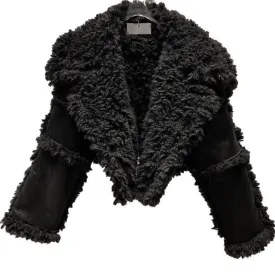 The Gothica Oversized Cropped Faux Fur Winter Jacket