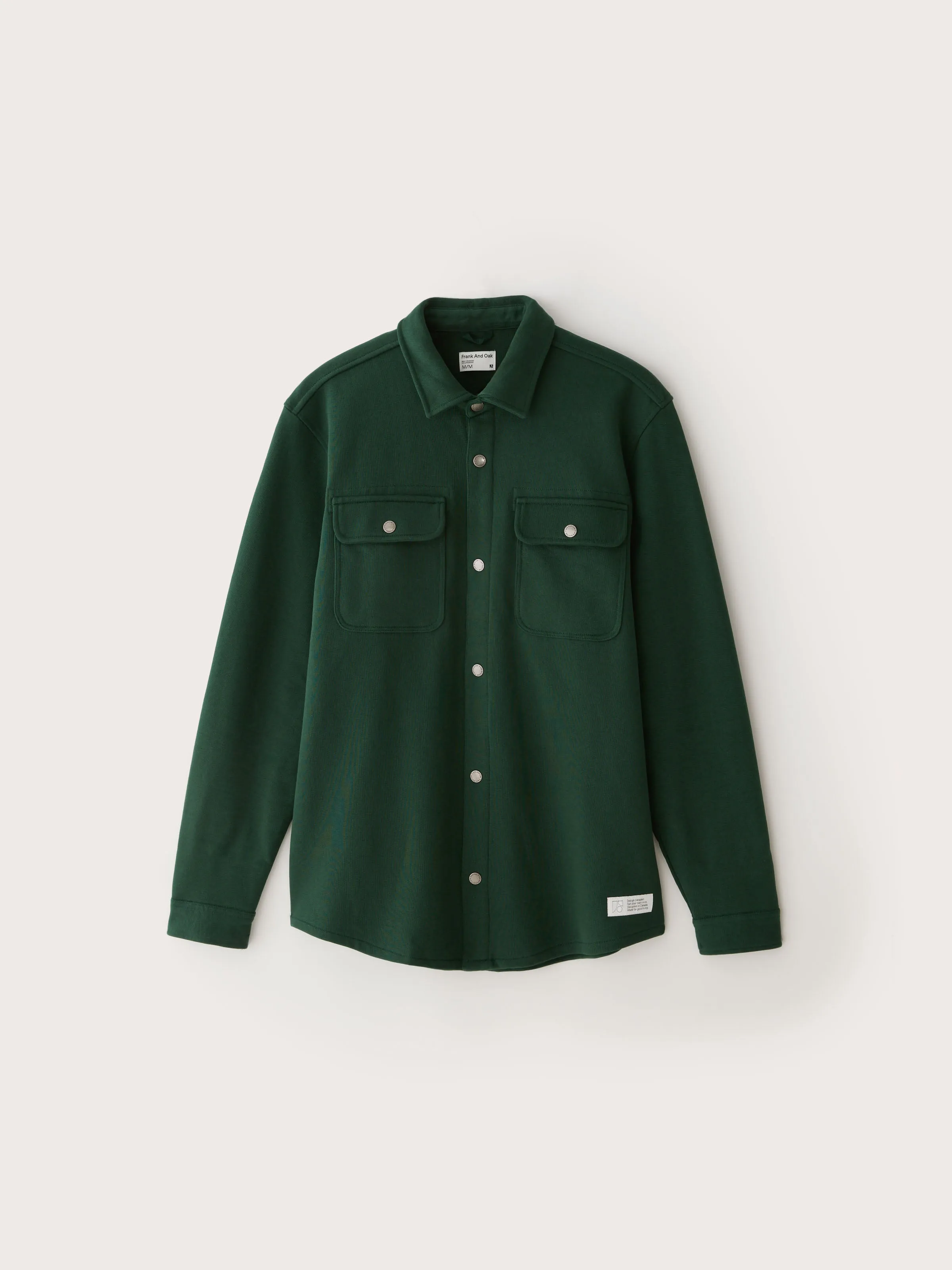 The Jordan French Terry Overshirt in Pine Grove