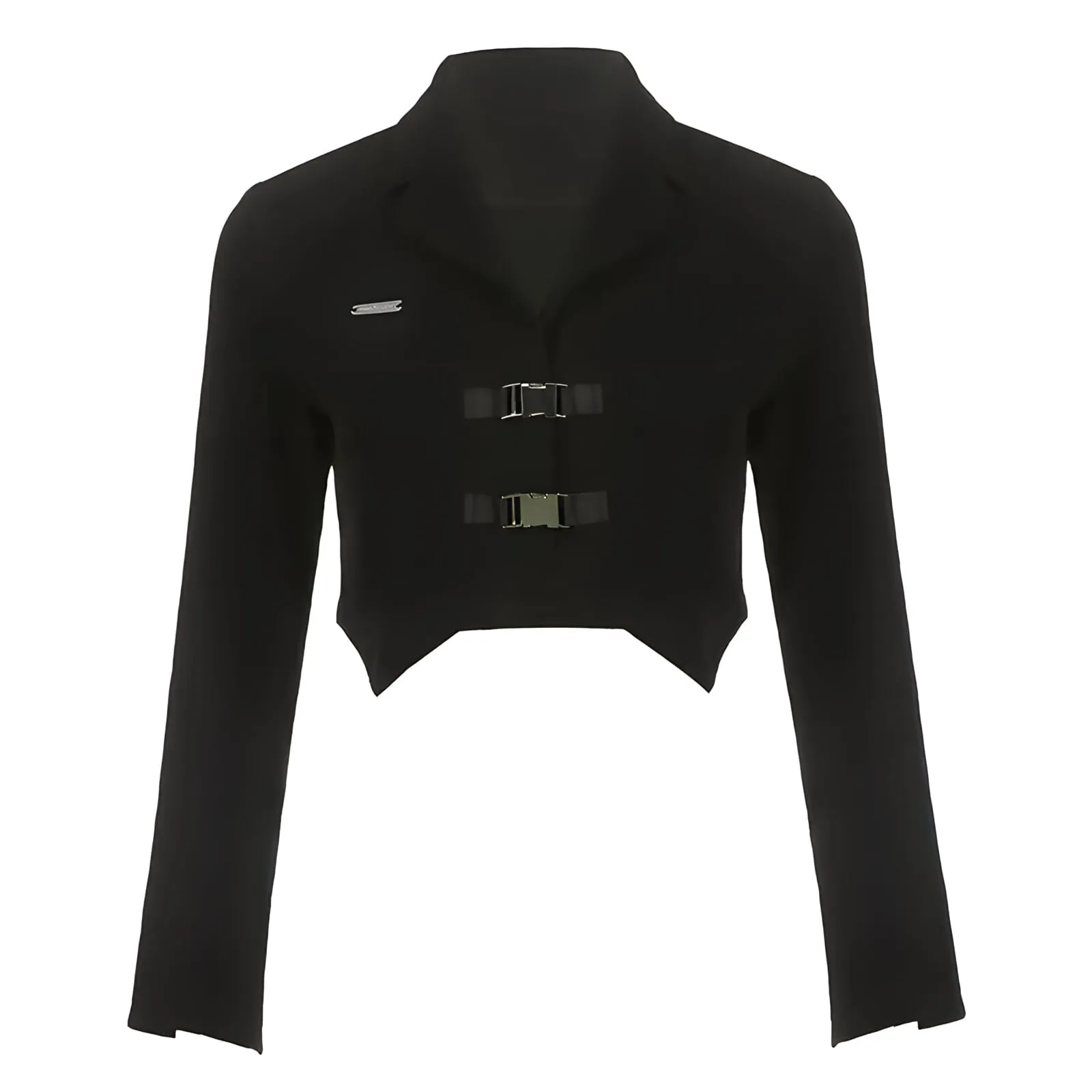 The Phaedra Cropped Belt Blazer