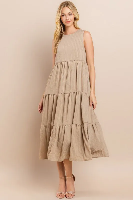 Tiered Midi Dress