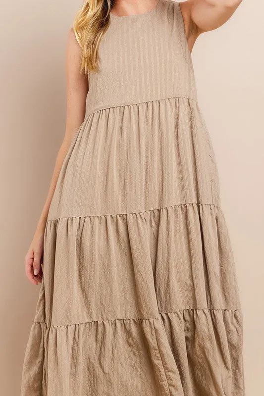 Tiered Midi Dress