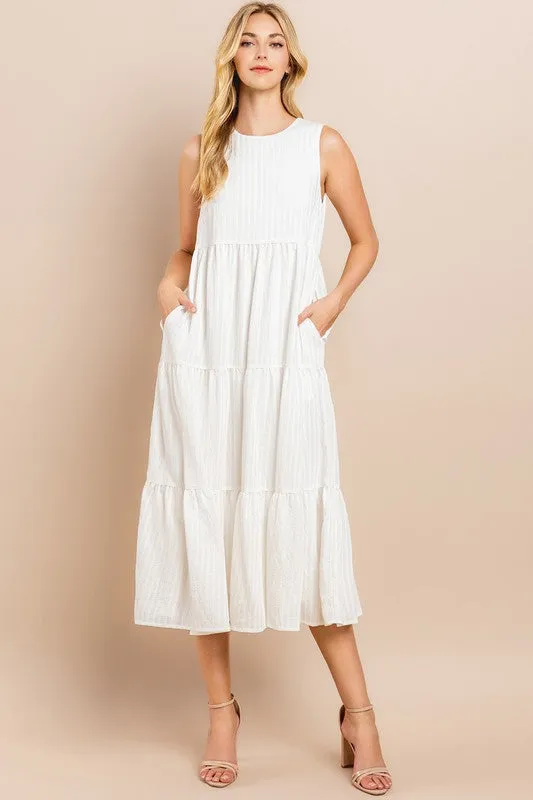 Tiered Midi Dress