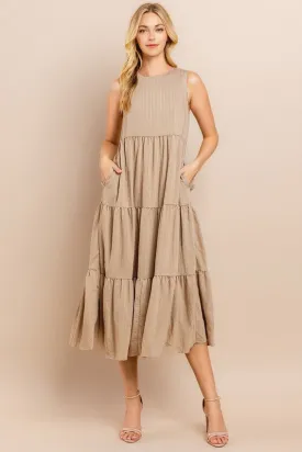 Tiered Midi Dress