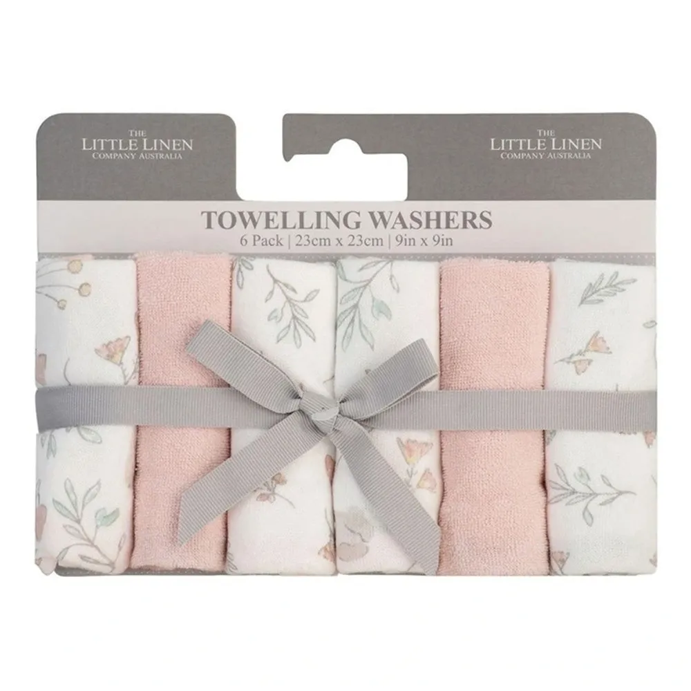 Towelling Washer 6 Pack - Harvest Bunny