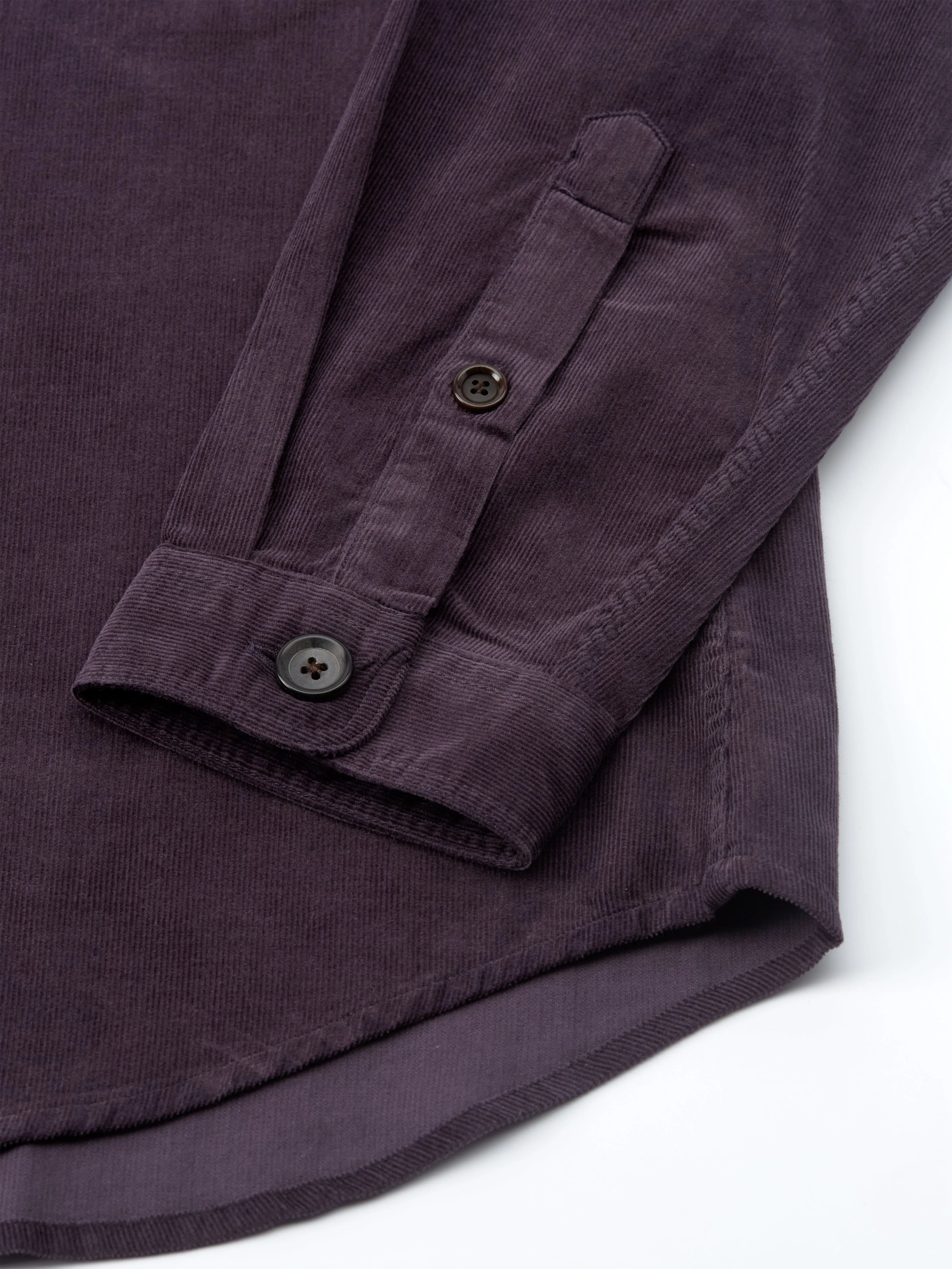 Treviscoe Shirt Mersey Cord Aubergine