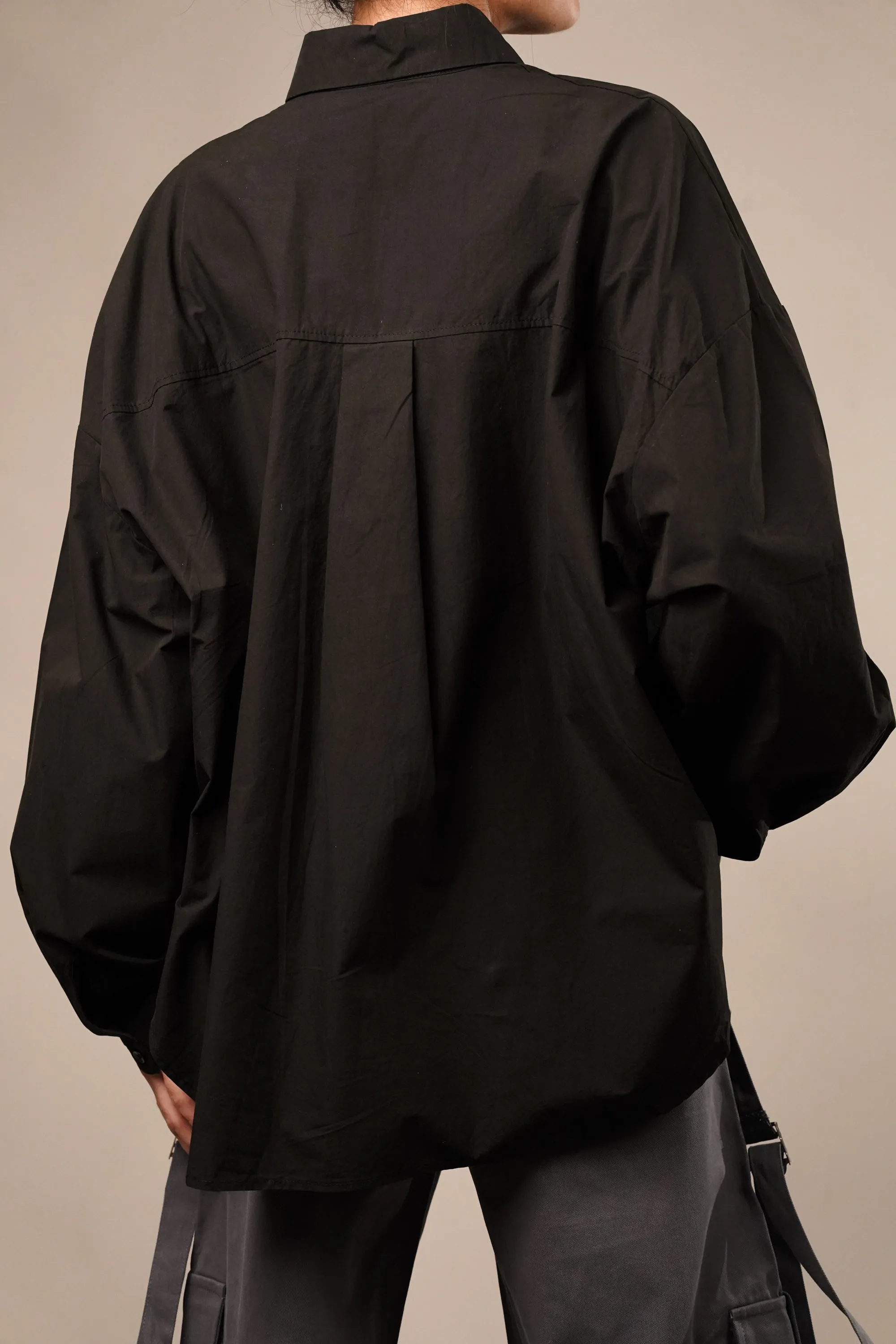 Urbanite Black Oversized Shirt