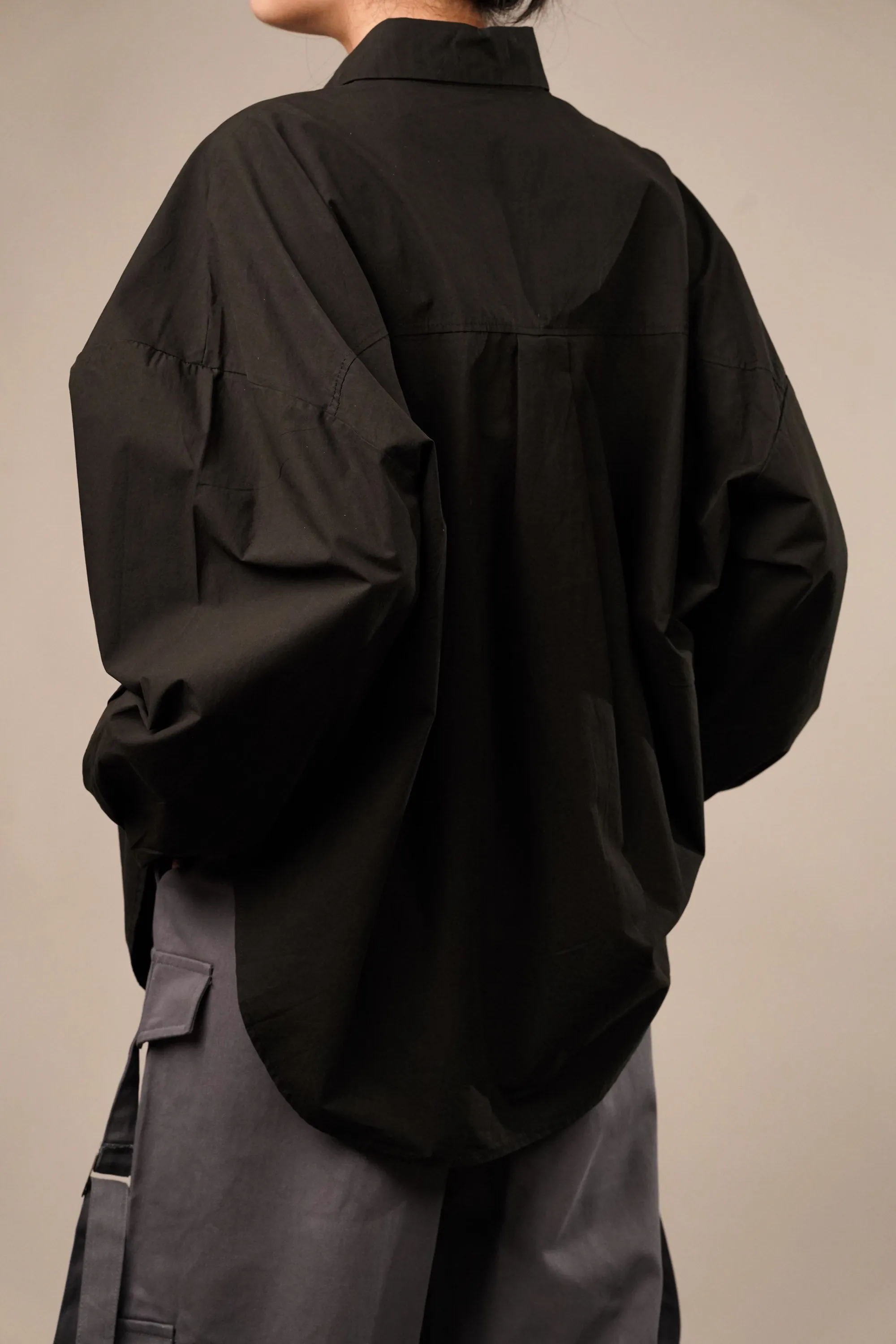 Urbanite Black Oversized Shirt