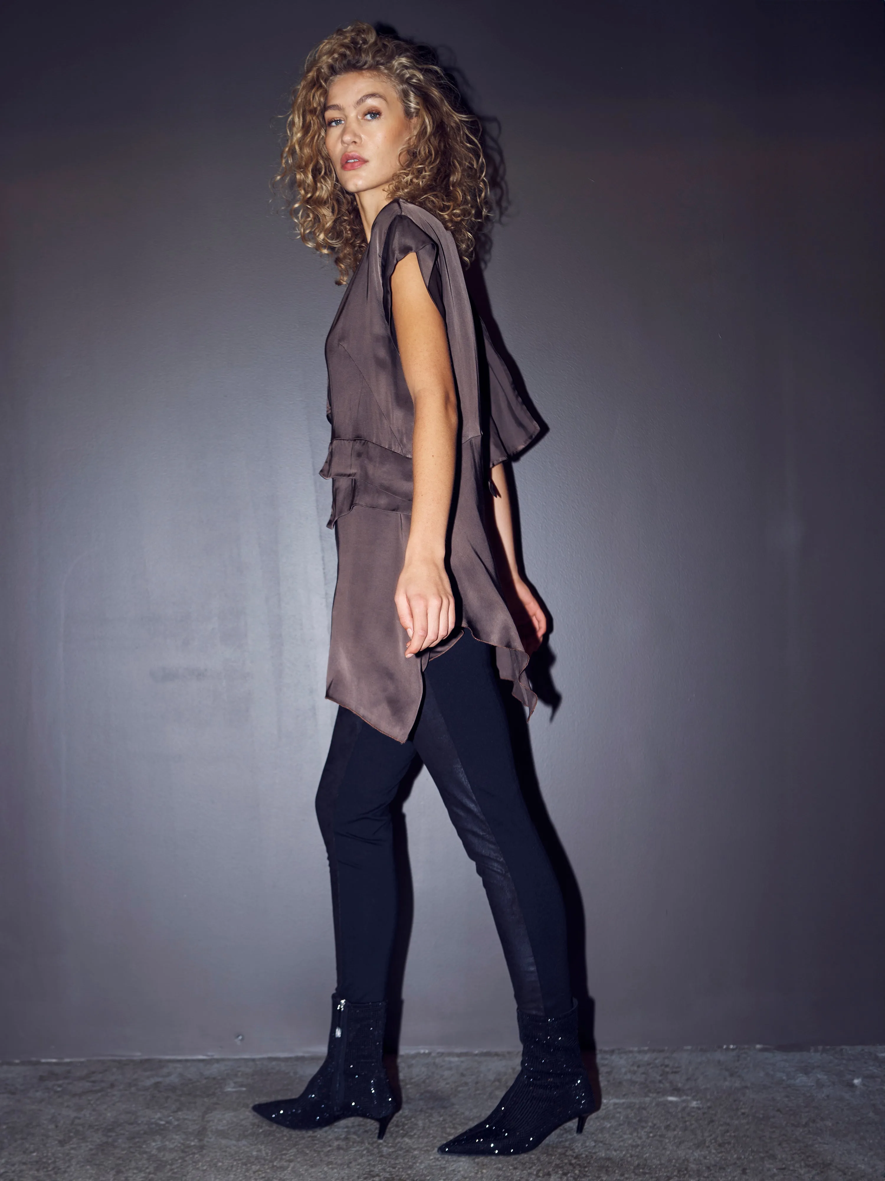 VALINA tunic - Dark Brown