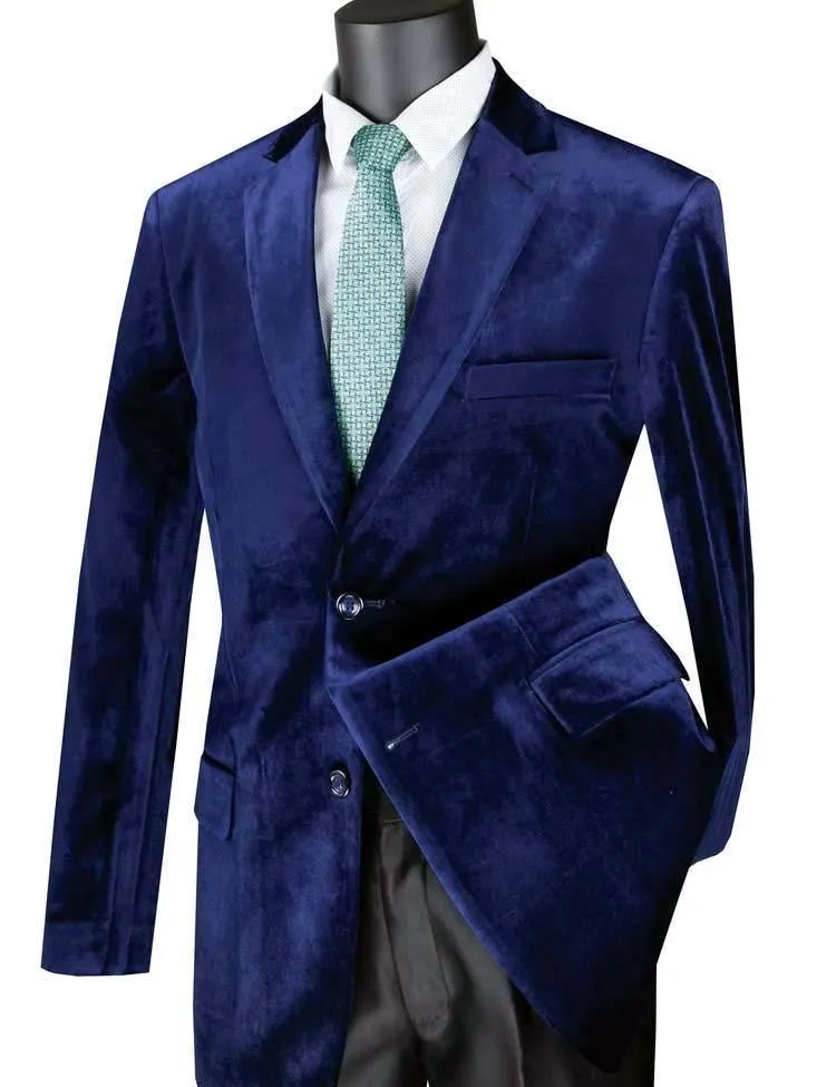 Velvet Sport Coat Color Navy