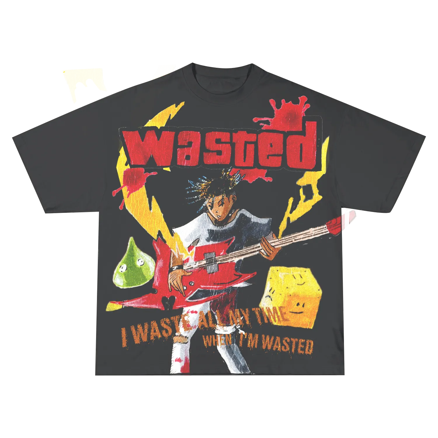 WASTED TEE GBGR - BLACK