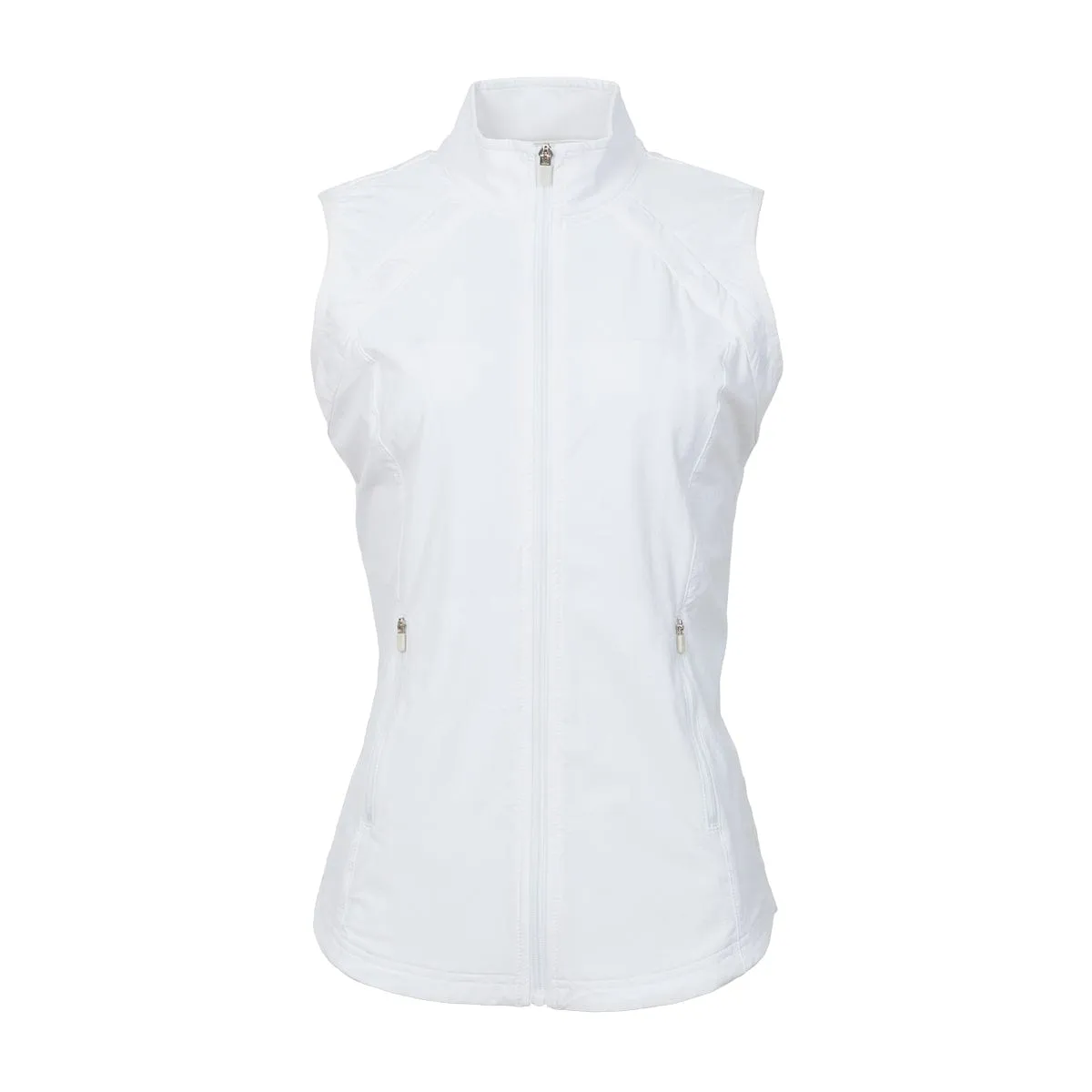 Wind Jacket with Removable Sleeves White