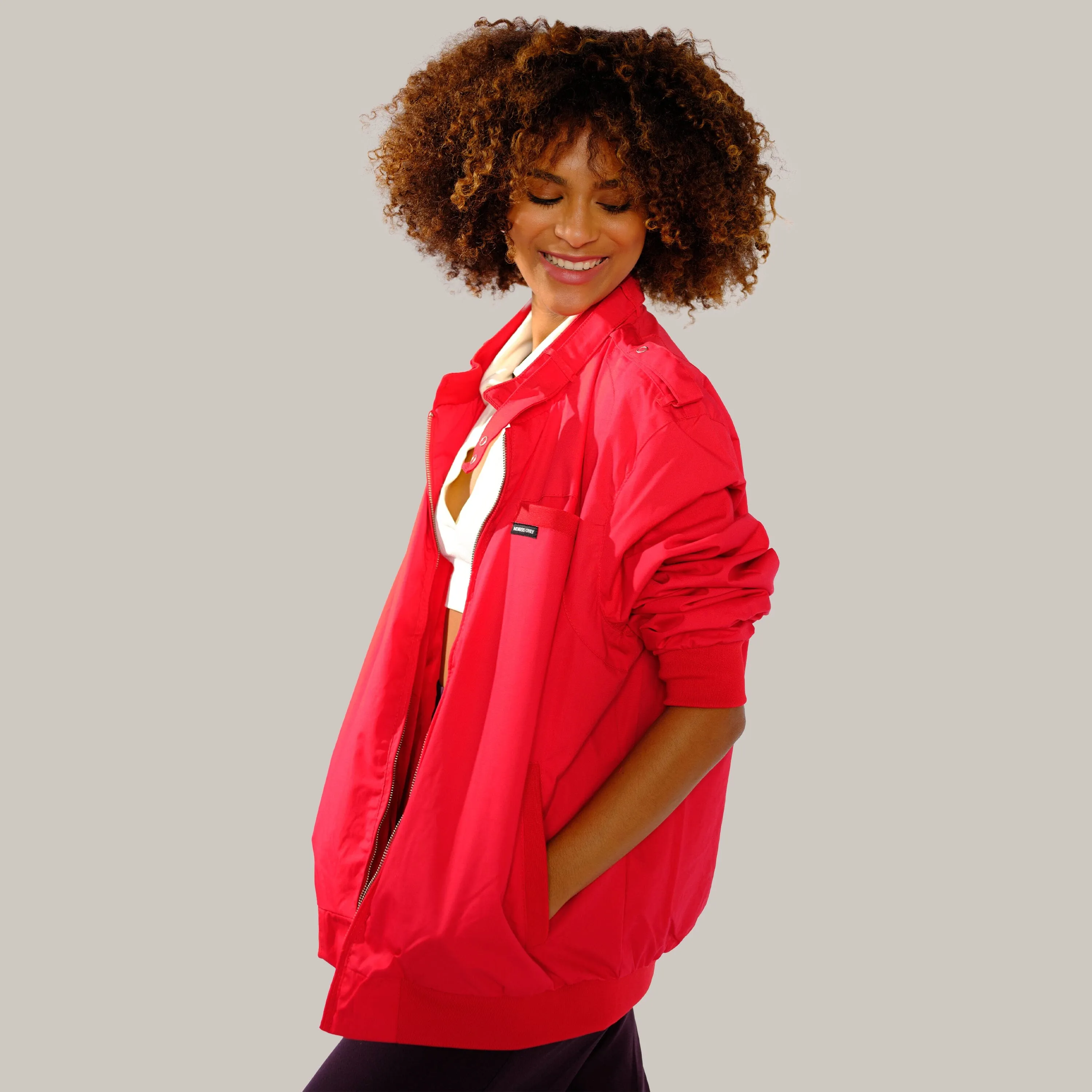 Women's Classic Iconic Racer Oversized Jacket