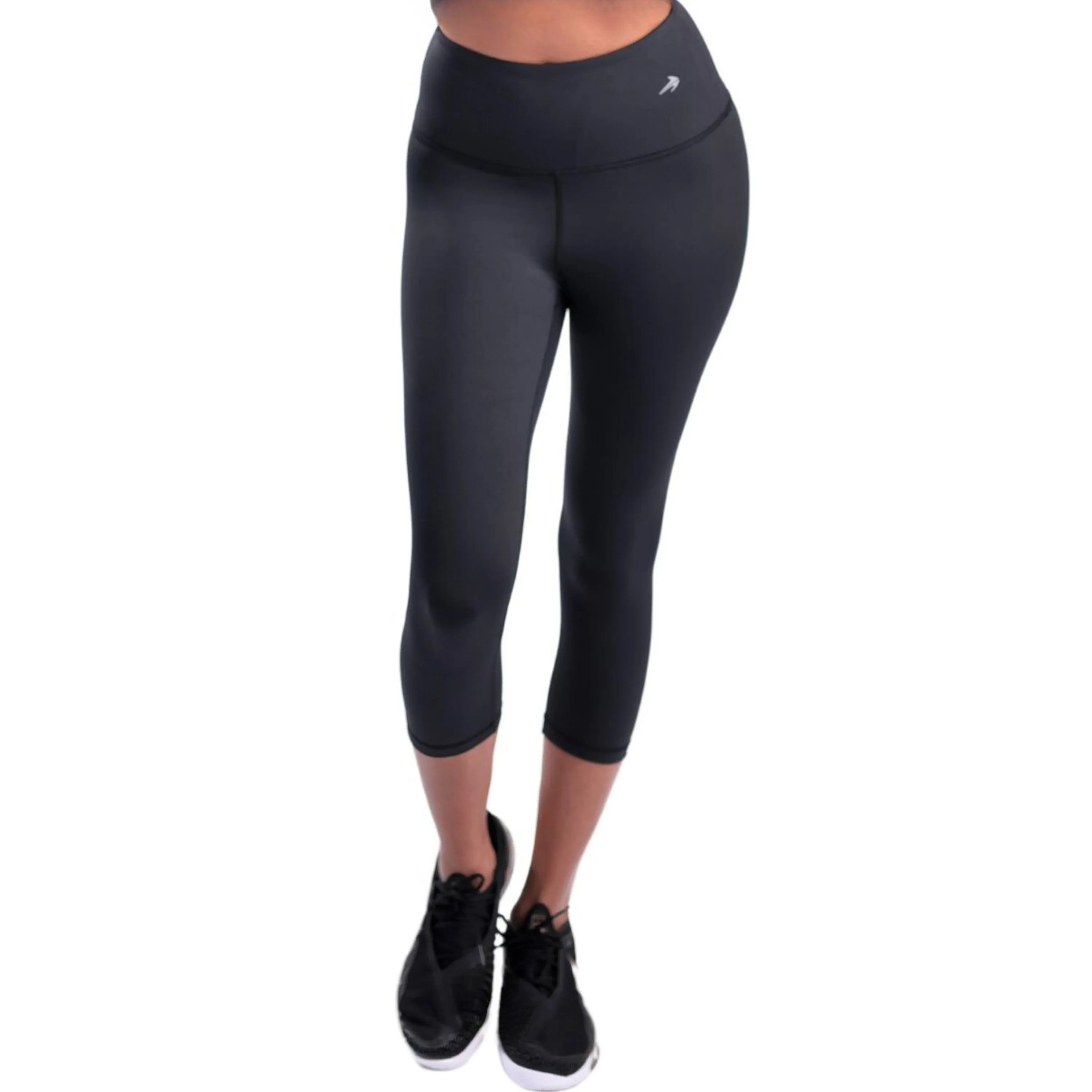 Women's Compression Capris Super High Waist - Black