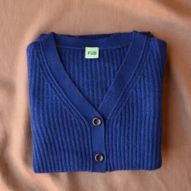 Women's Lambswool Cardigan - Royal Blue (Teens-Womens S)  *Last One!