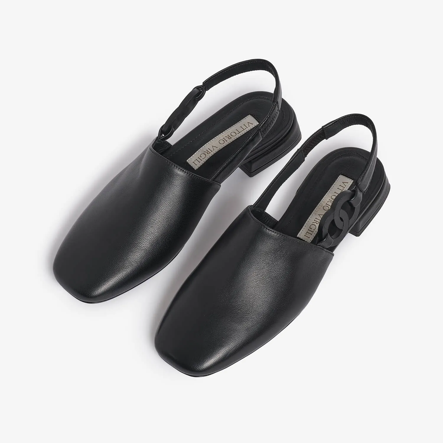 Women's leather sling back loafer