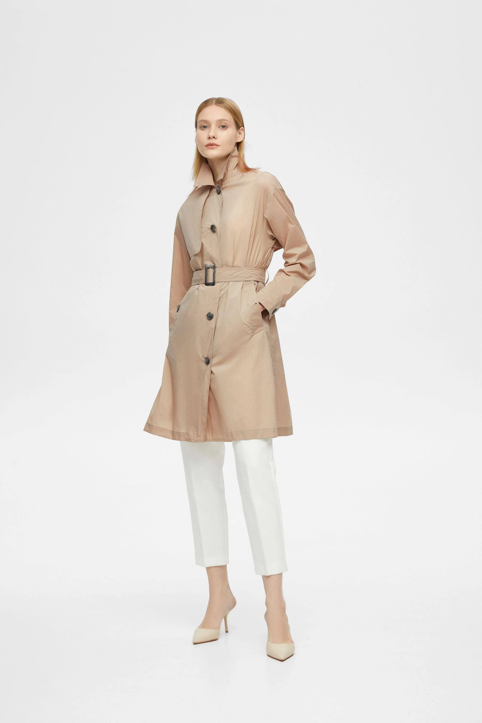 Women's UPF Single Breasted Trench 152