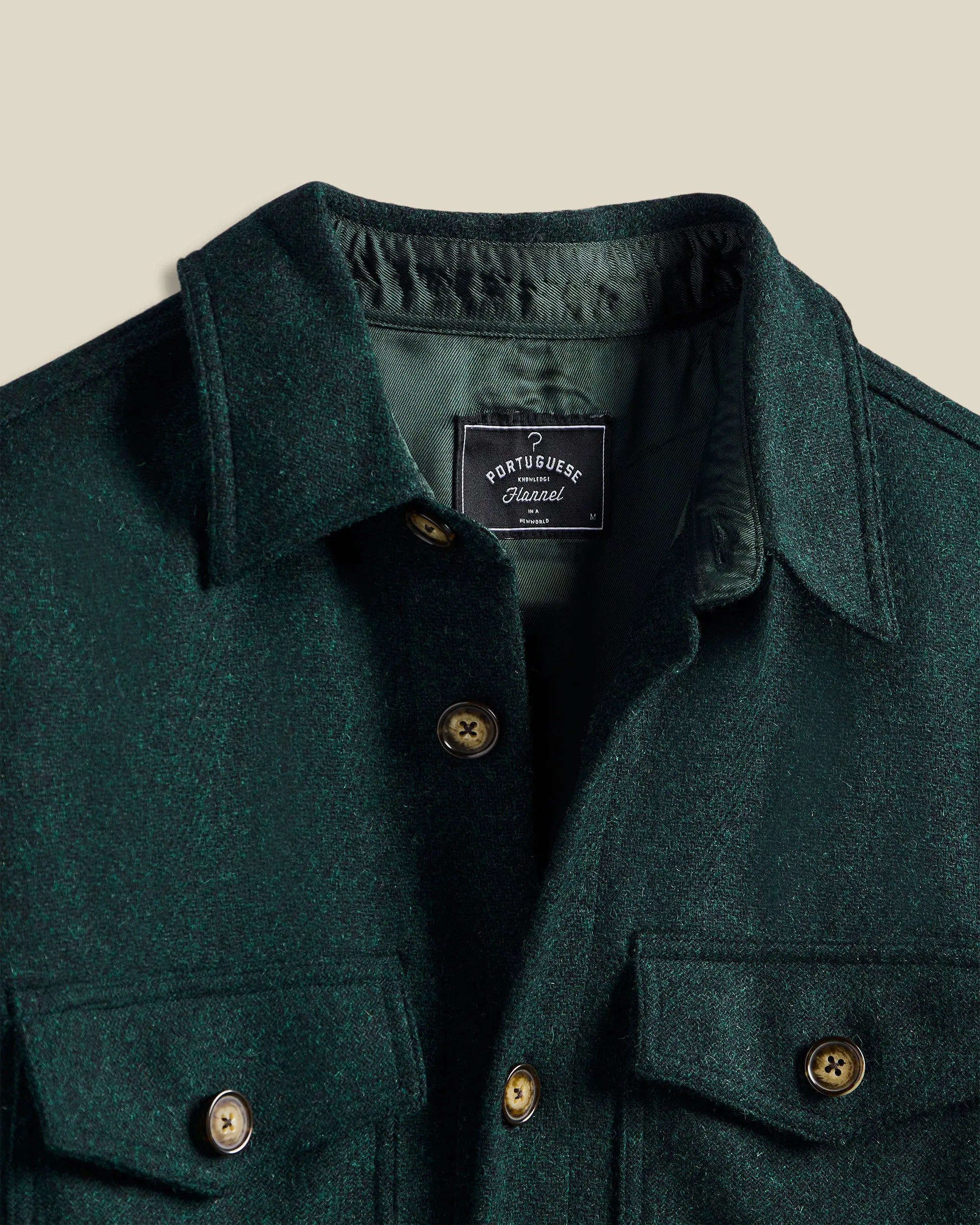 Wool Field Overshirt - Green