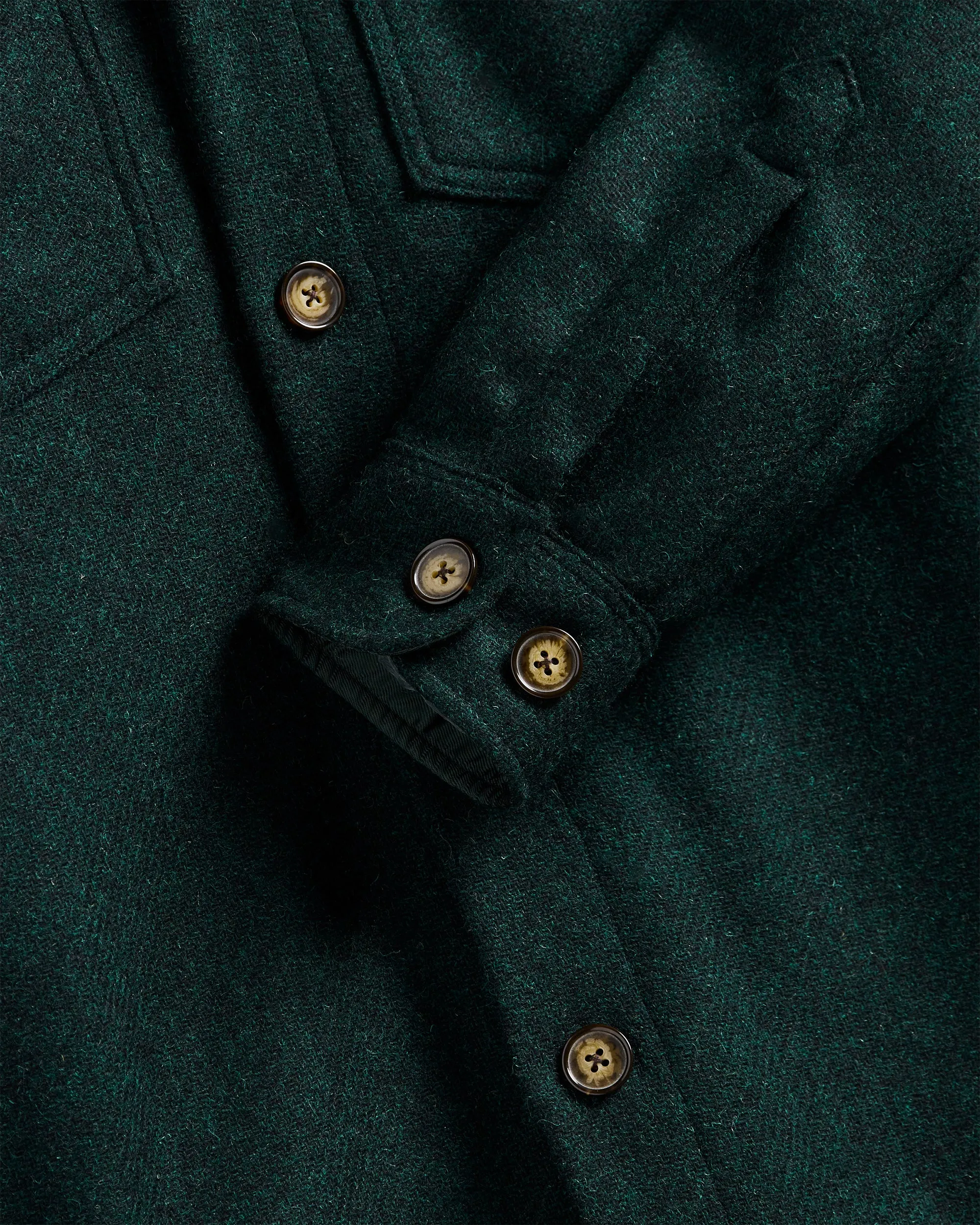 Wool Field Overshirt - Green